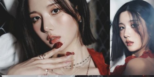 <b>권은비</b>, ‘<b>Hello Stranger</b>’ 콘셉트 포토 공개... 레드 네일+레드 드레스