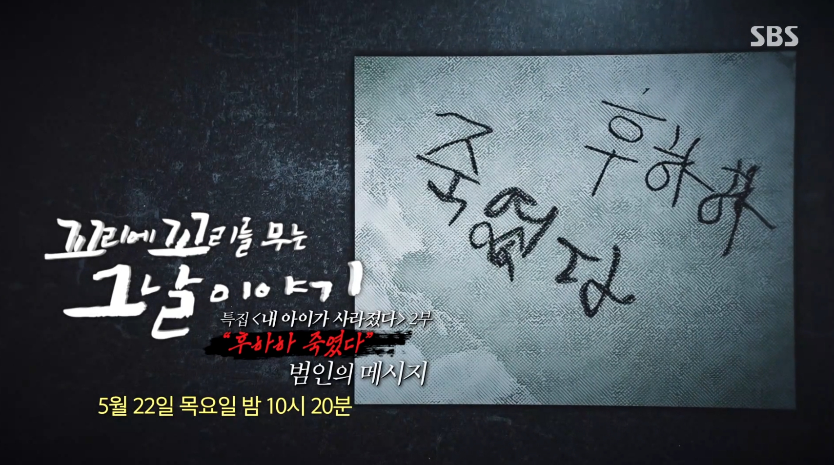 '꼬리에꼬리를무는이야기' 부산 어린이 <b>살인</b>(<b>꼬꼬무</b>)