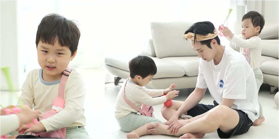 슈퍼맨이돌아왔다, 우형제 마사지샵(<b>슈돌</b>)