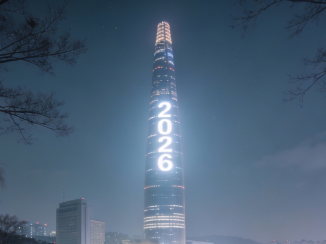 롯데월드타워 신년 카운트다운 관련 이미지