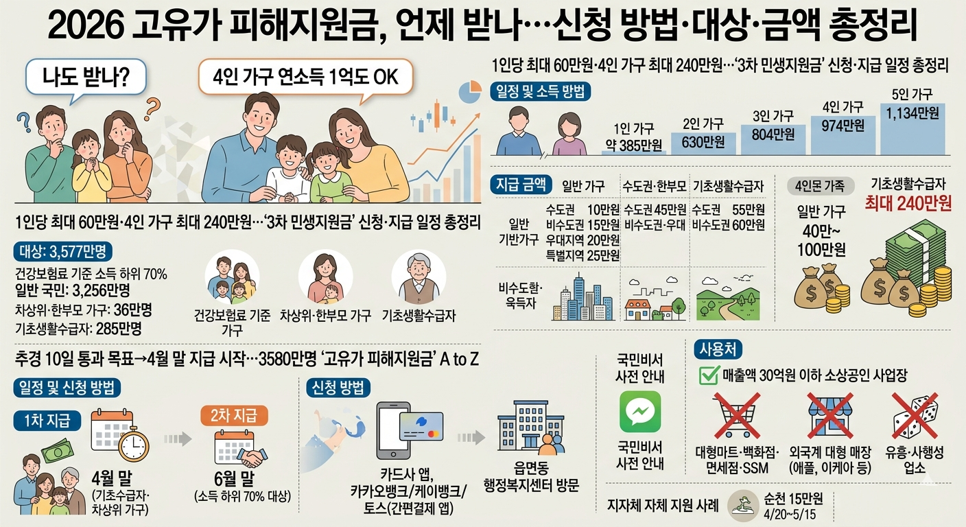 민생지원금 지급 관련 소식