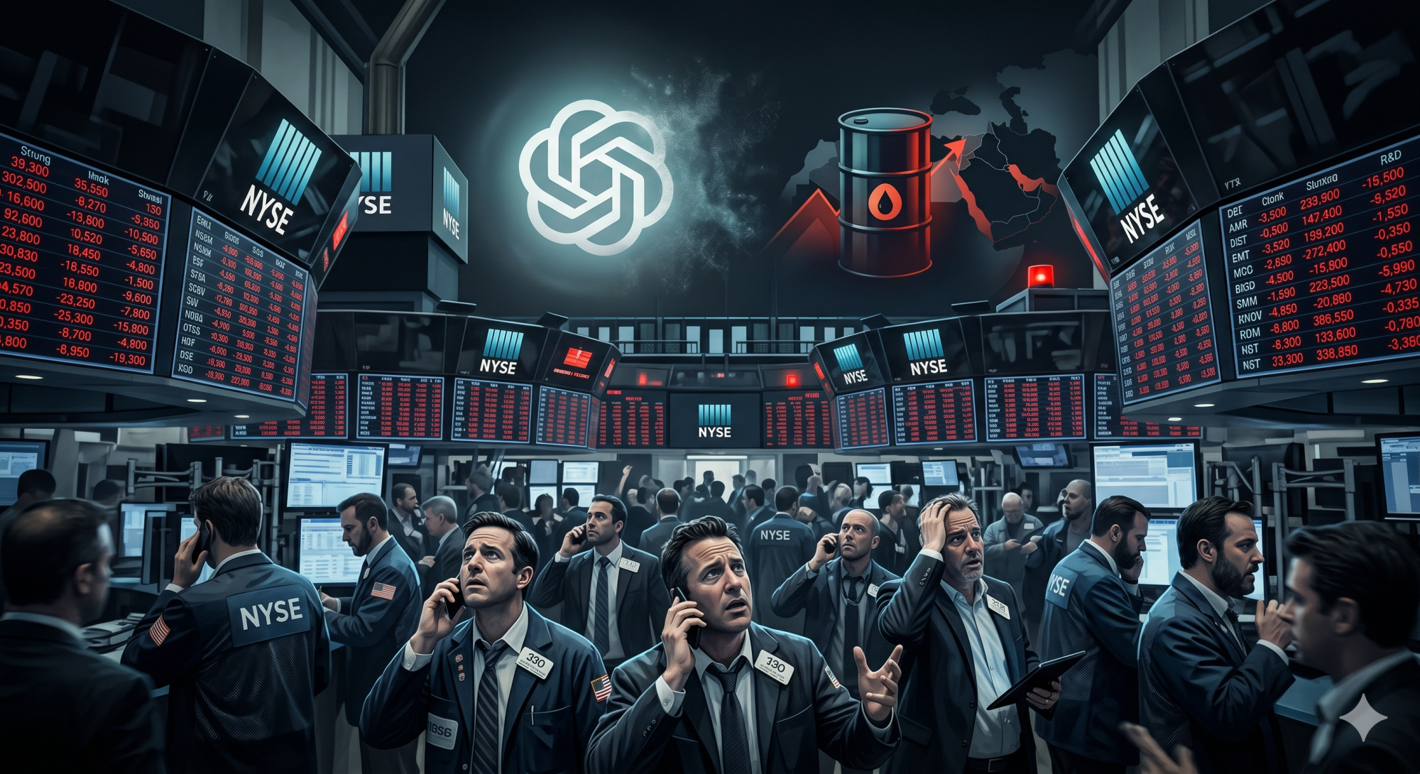 오픈AI 쇼크…엔비디아·브로드컴·AMD 줄줄이 하락, 뉴욕증시 동반 후퇴