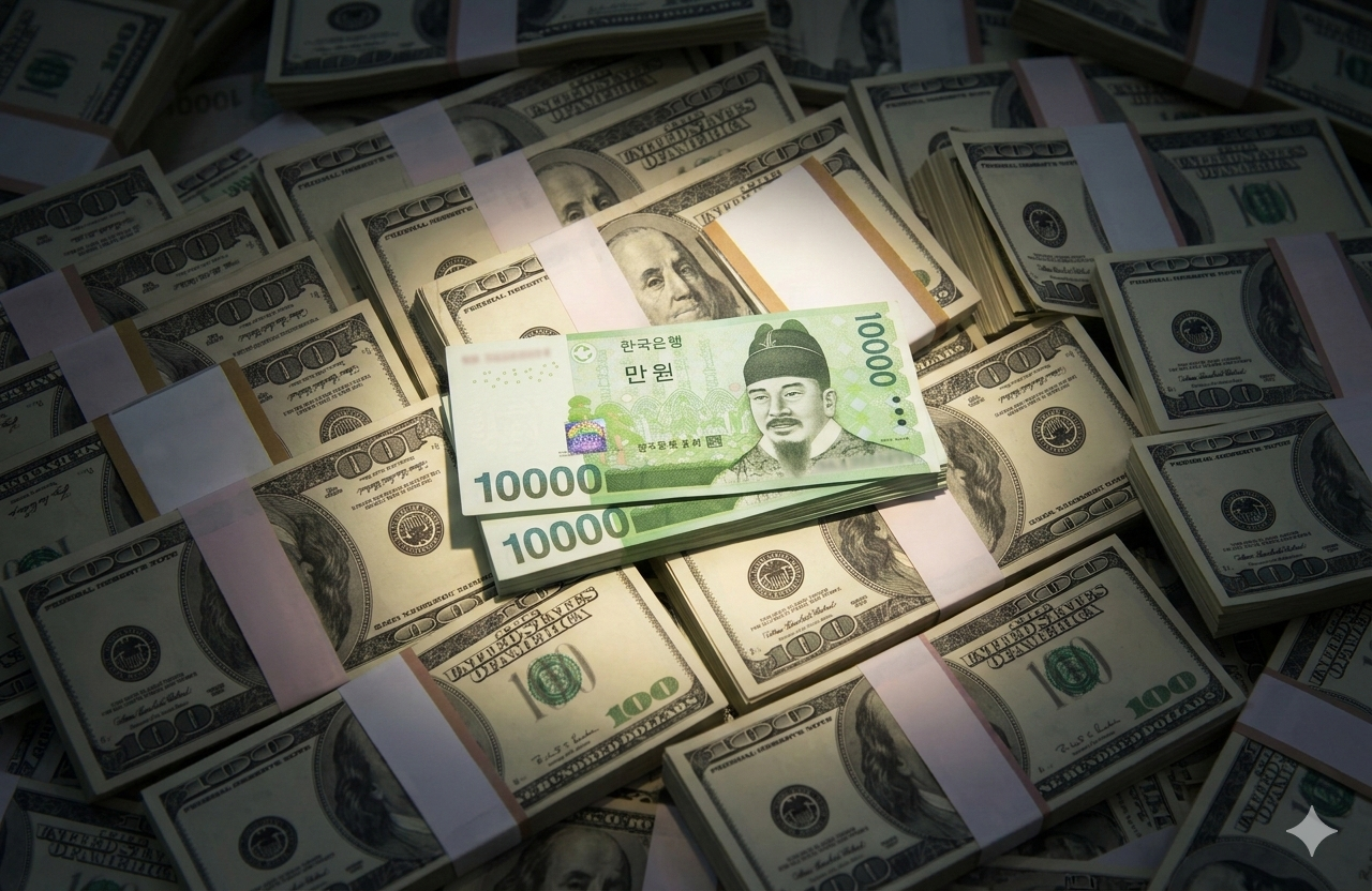 원<b>달러 환율</b> 1540원…17년만 최고치