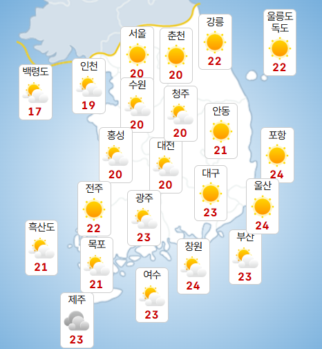 <b>태풍</b> 참피 대만으로…한반도 영향 낮아